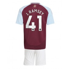 Aston Villa Jacob Ramsey #41 Hjemmedraktsett Barn 2024-25 Kortermet (+ korte bukser)